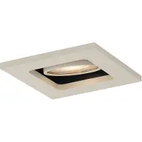 QAZQA Spot encastré moderne beige orientable et inclinable GU10 50 mm - Qure