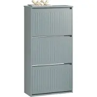 SoBuy Meuble à chaussures - - 61x26x120 cm - Gris