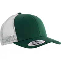 K-Up Casquette Trucker mod?le r?tro - 6 panneaux Forest Green/Light Grey - K-up KP912 - Taille One Size