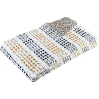 Hubsch Plaid En Coton Multicoloré 130x200cm