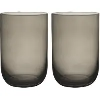 Like. by Villeroy & Boch Like Smoke Verre à long drink, set de 2 pcs. 8x12cm, Verres, Gris, Transparent