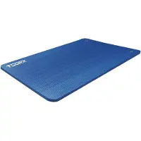 Toorx Fitness Tapis de Yoga Fitness 100 x 61 x 1,5 cm - yeux suspendus - Bleu