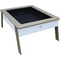 Axi Linda Table De Culture En Bois Avec Bac & Voile De Jardin | Potager Sur Pied / Jardinière En Marron & Blanc | Table De Sable Enfant