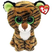 TY Peluche Beanie Boo's Small Tiggy Le Tigre Marron et Vert