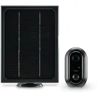 Hama Überwachungskamera, WLAN-Kamera outdoor, Akku, Solar, Aufzeichnung, 1080p (00176648)