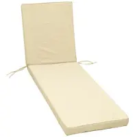 Jardin Coussin Bain Soleil Monte Carlo Ivoire Confort Déhoussable Et élégant - Delumi