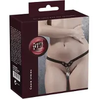 Fetish Fétiche - string clouté avec chaîne (noir, S-L)