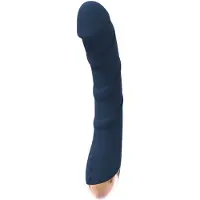Dream Toys Goddess Atlas - vibromasseur point G rechargeable chauffant étanche bleu