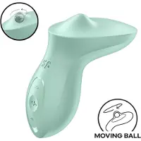 Satisfyer Exciterrr - vibromasseur clitoridien perles rotatives - vert