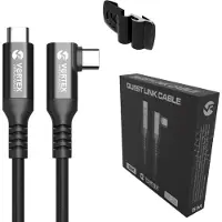 VORTEX VR Oculus Link Câble VortexVR 5m + support | USB-C | pour Oculus Quest 2 (ou Quest 1) | SteamVR | SideQuest
