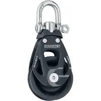 Harken Single Swivel Pulley 45 Mm Noir
