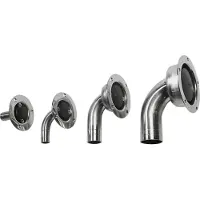 VETUS Airbleeding Nipple Round Angled Ss Argenté 19 mm