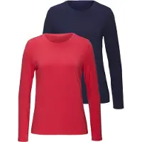 LASCANA T-shirt bleu / rouge