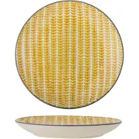 Creative Collection Assiettes en érable Ø25,5cm jaune lot de 6 pièces