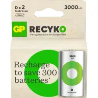 GP Batteries Recyko 3000 D batterie industrielle rechargeable Nickel-Métal Hydrure (NiMH) 3000 mAh 1,2 V