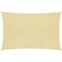 vidaXL Voile d'ombrage 160 g/m² Beige 5x8 m PEHD