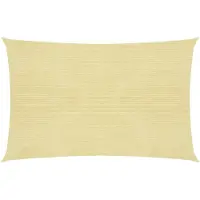 vidaXL Voile d'ombrage 160 g/m² Beige 2,5x3,5 m PEHD