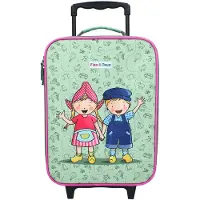 Fien & Teun Trolley Fien et Teun Amis des animaux avec motif imprimé coloré sur le devant Green One Size