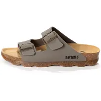 Bayton Mule 'Athena' taupe / noir