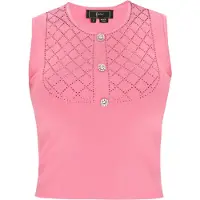 Faina Tops en tricot rose clair / argent