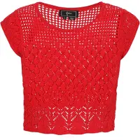 Faina Tops en tricot rouge