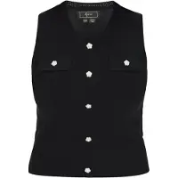 Faina Tops en tricot noir