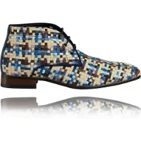 Lureaux Weavy Blue High - - Chaussures élégantes et colorées avec ou sans motif - pour hommes