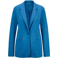 Goldner Blazer bleu cyan