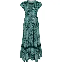 Apricot Robe d’été vert / jade / noir / blanc