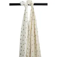 Meyco Baby Gingko Muslin 2 Units Beige Enfants