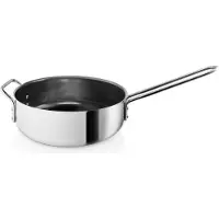 Eva Solo Sauteuse, Casserole, Marmite, Faitout, Batterie de cuisine, Acier inoxydable/revêtement céramique, Ø 24 cm, 212424