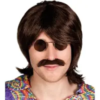 Generique perruque gary avec moustache - 85722