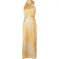 Ana alcazar Robe de soirée 'Zea' jaune / blanc