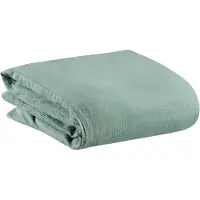 Vivaraise Housse De Couette Stonewashed Zeff Vert De Gris 140 X 200 Cm Vivaraise