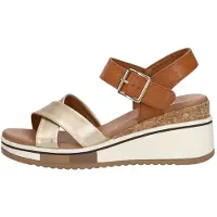 Sub55 Sandalen Hak Sandalen Hak - Cognac - Maat 39