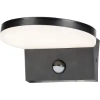 Rabalux Applique murale extérieure détecteur de mouvement 9W noir Batida