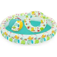 Bestway Piscine pour Enfant av. Accessoires - 122 x 20 cm - Beac - - UneTaille - Piscine pour Enfant