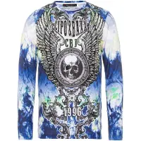 Cipo & Baxx T-Shirt bleu / citron vert / noir / blanc