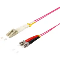 S-Conn Câble patch duplex LC/ST 50/125µ, OM4 violet 10m