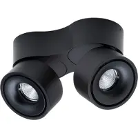 ANTIDARK Plafonnier , dimmable, Noir, Salon / séjour, Aluminium