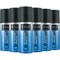 Vogue 6 x déodorant anti-transpirant Men Nordic Blue (150 ml)