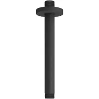 FortiFura Calvi Bras de douche plafond rond 20cm Noir mat SW377853