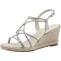 Tamaris Sandales à lanières beige / argent