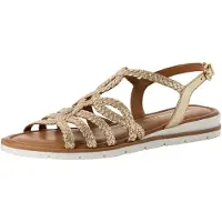 Tamaris Sandales marron / or / blanc