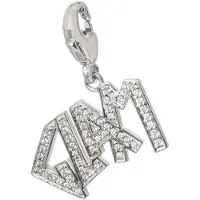 Ti sento Charms pour femme 8335ZI (1,5 cm), (Argent)