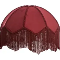 Light & Living Abat-jour Malacia - Rouge foncé - Ø 35 cm - Moderne