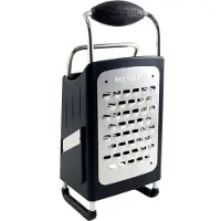 Microplane 4-sided Box Grater Fine/extra Coarse/ribbon/slicer Noir