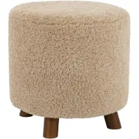 J-Line Tabouret Mouton Patte - Confort et style en beige ou blanc - Beige