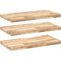 vidaXL Étagères flottantes 3 pcs 80x40x4 cm acacia massif non traité
