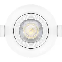 Braytron Spot LED encastré COB 5 watts | rond | orientable | blanc | IP20 blanc chaud (3000 K)